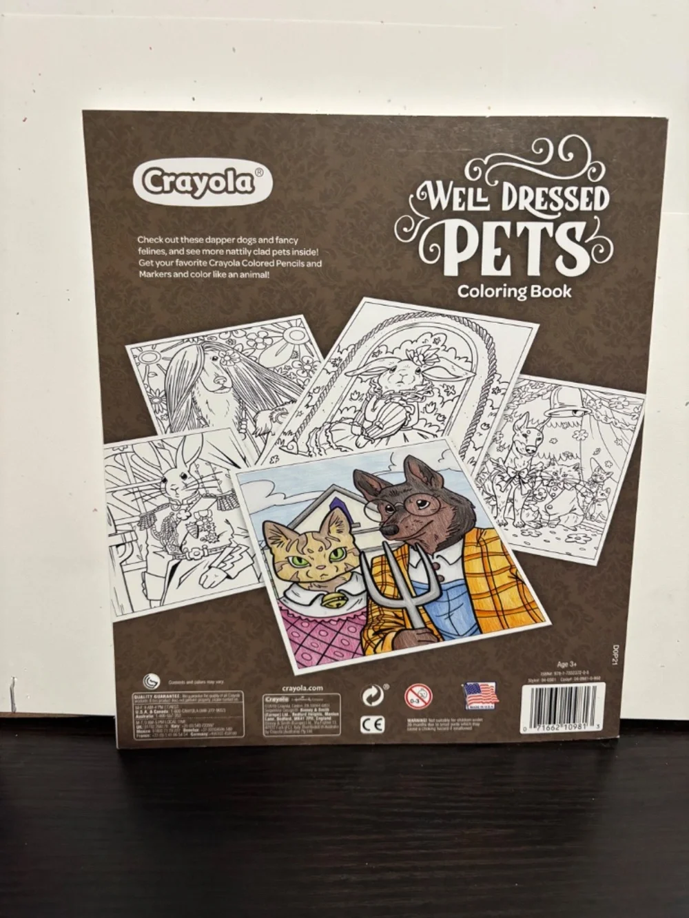 Well Dressed Pets coloring book